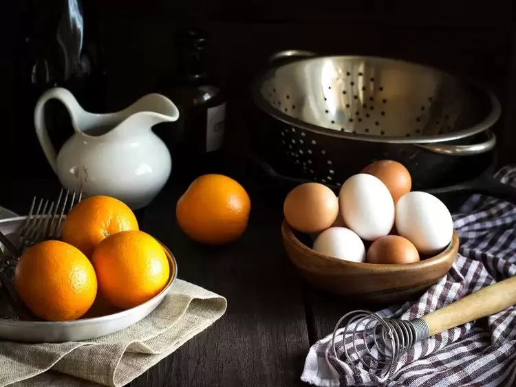 eggs and oranges for the egg diet