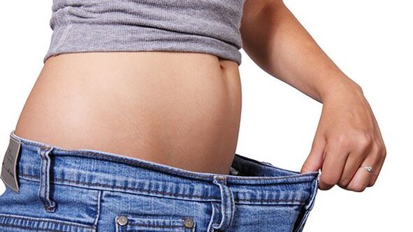 big jeans after slimming the abdomen